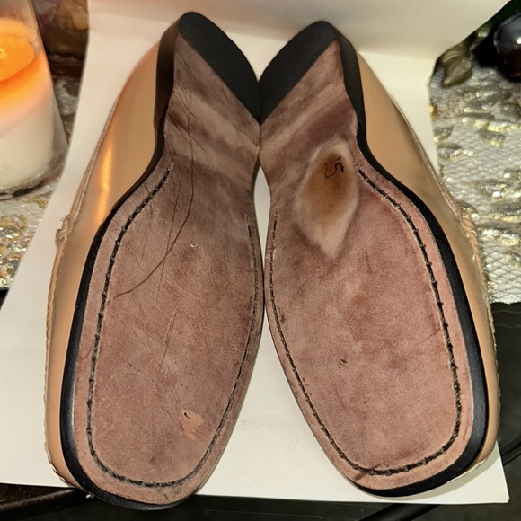 Bass Womens Boxwood Tan Patent Loafer/Moc Leather Sole, Made Brazil 6.5M, NIB - Picture 7 of 7